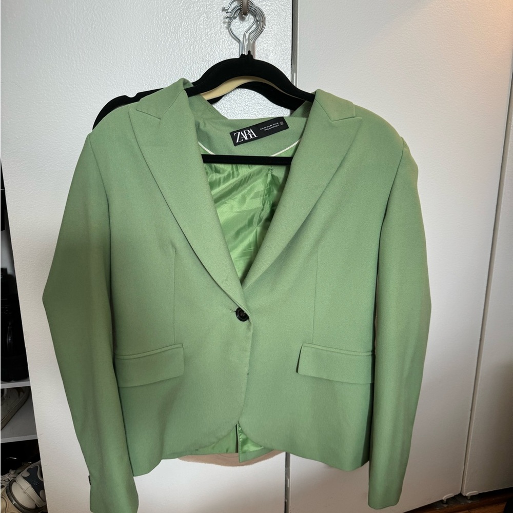 Zara green blazer